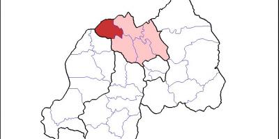 Žemėlapis musanze Ruanda